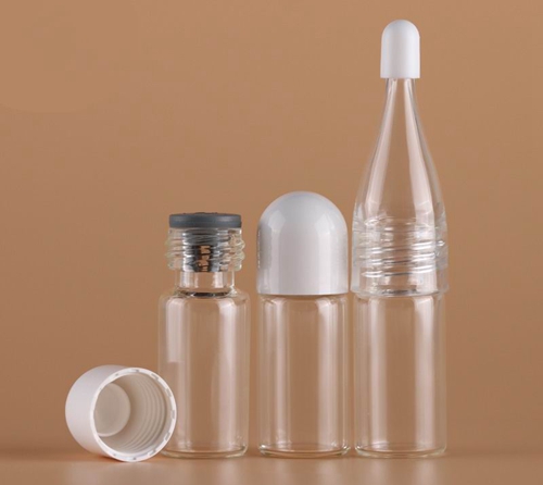 customized 3ml glass vials freeze drying powder vials inner plug 03